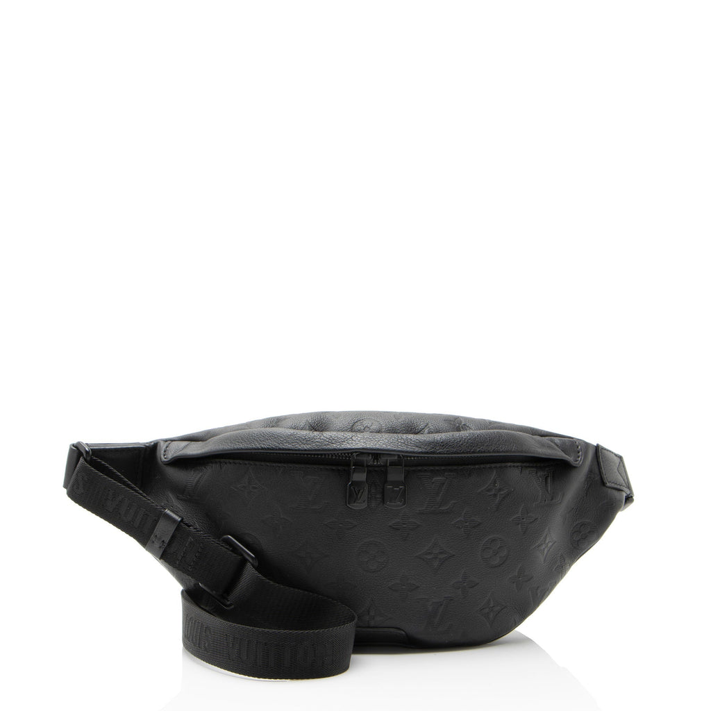 Louis Vuitton Monogram Shadow Discovery Bumbag Belt Bag - Black