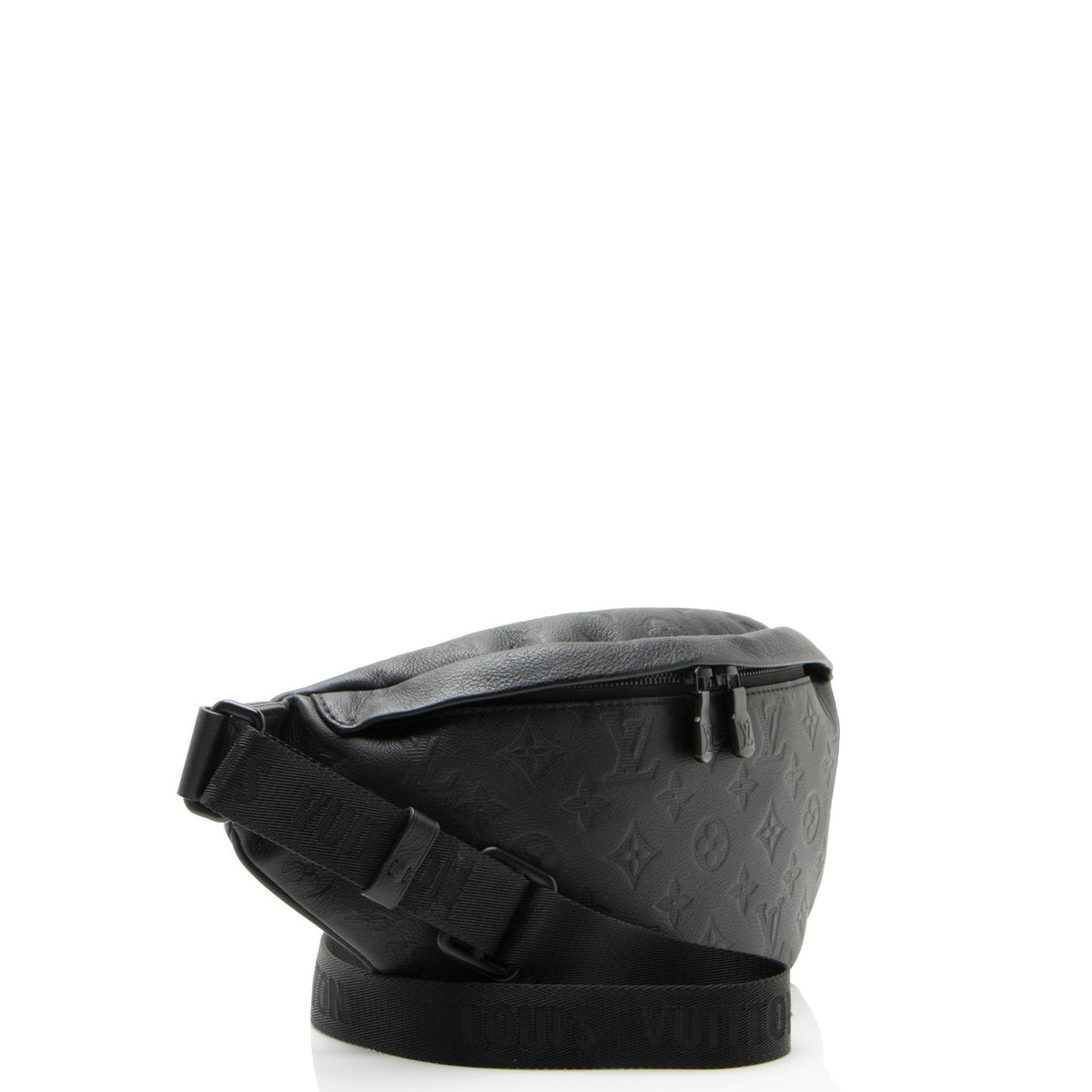 Louis Vuitton Monogram Shadow Discovery Bumbag Belt Bag - Black