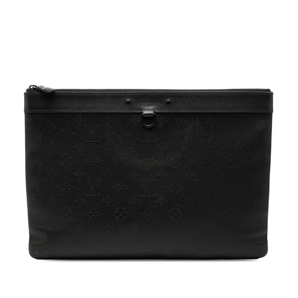 Louis Vuitton Monogram Shadow Discovery Pochette - Black