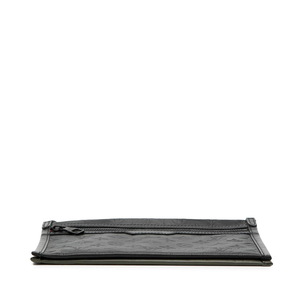 Louis Vuitton Monogram Shadow Double Flat Messenger - Black/Green