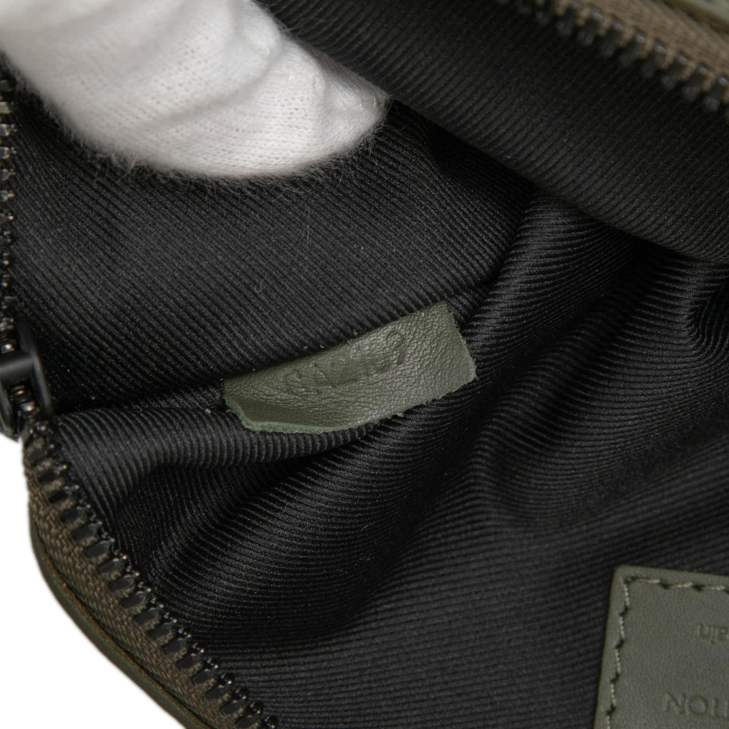 Louis Vuitton Monogram Shadow Double Flat Messenger - Black/Green