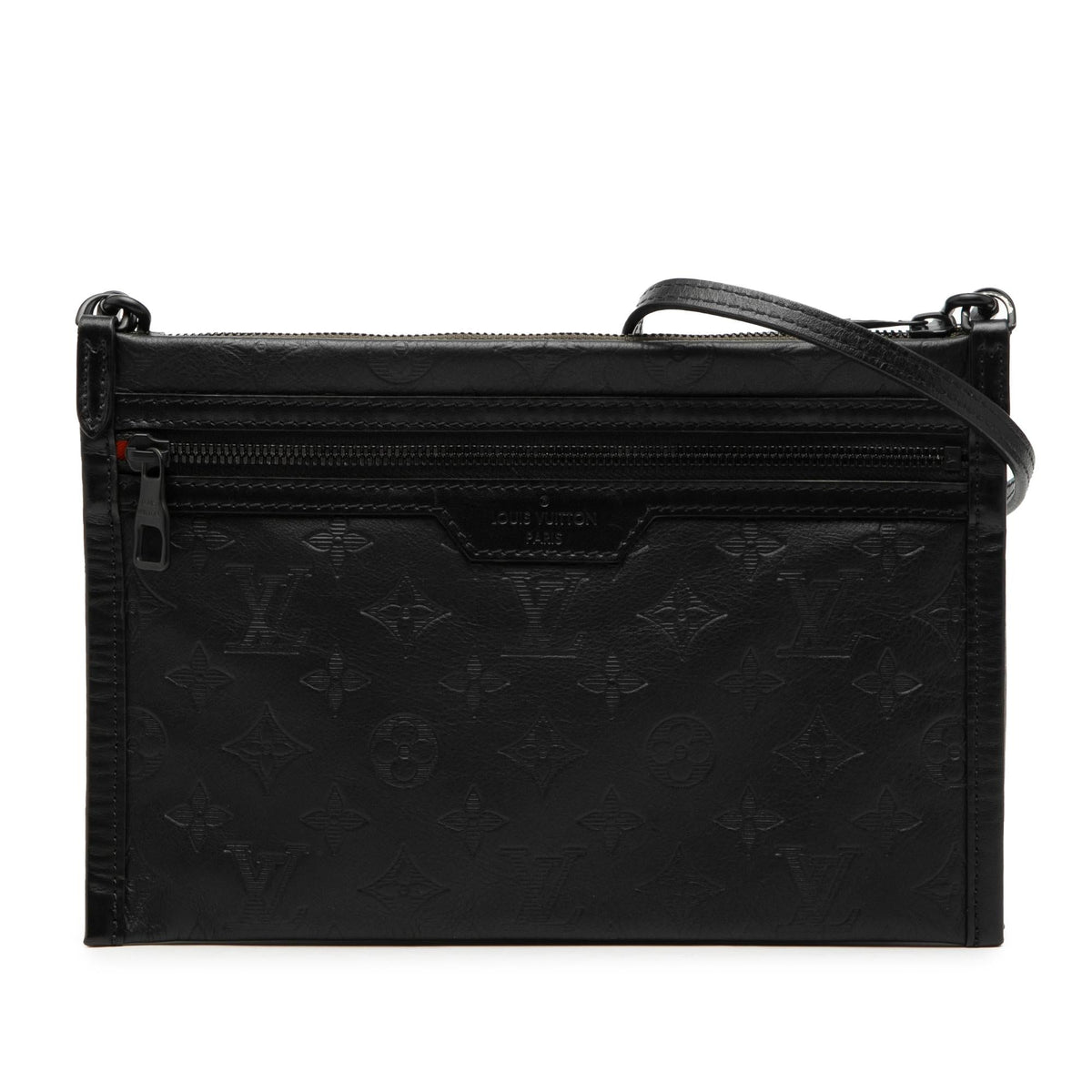 Louis Vuitton Monogram Shadow Double Flat Messenger - Black/Green