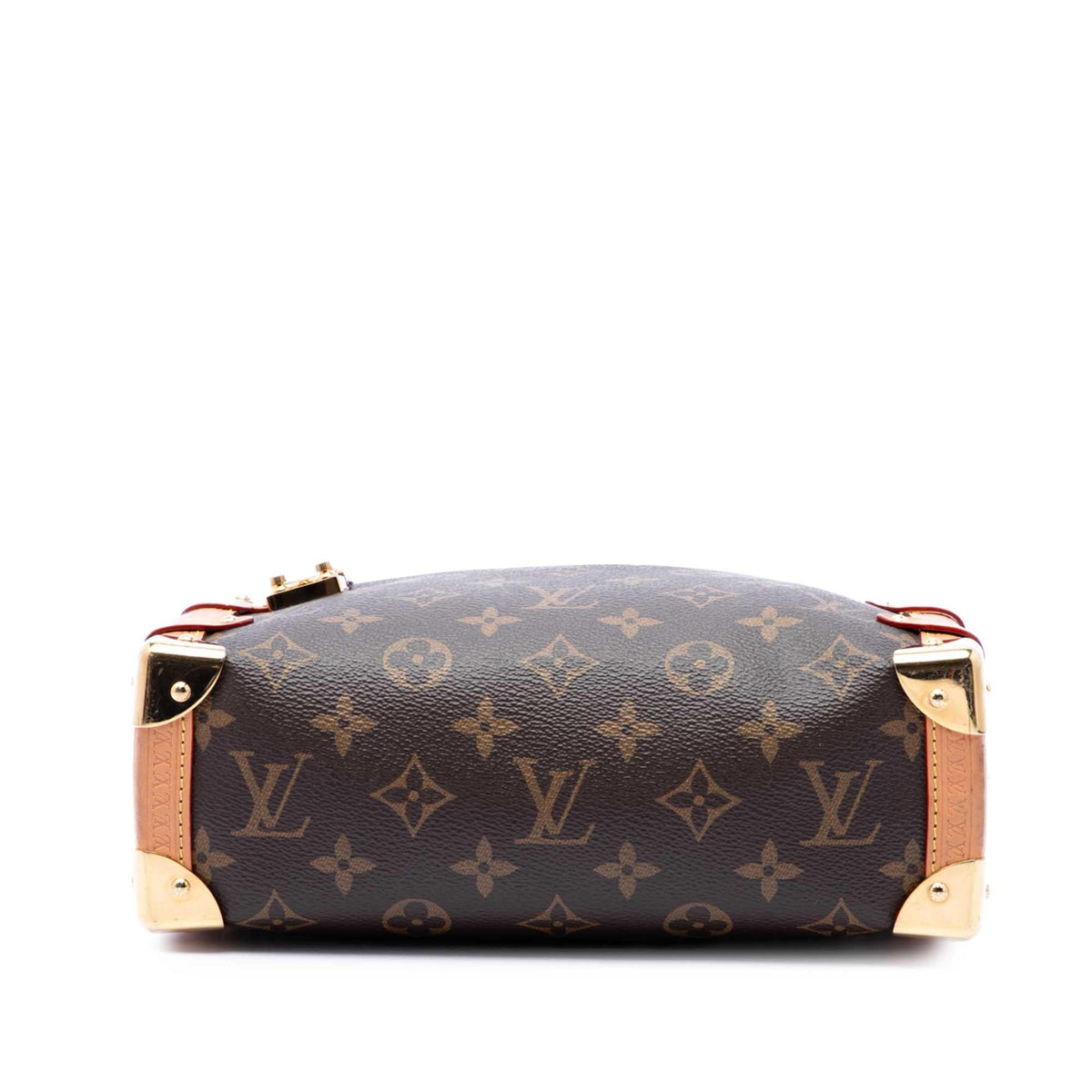 Louis Vuitton Monogram Side Trunk MM Satchel - Brown