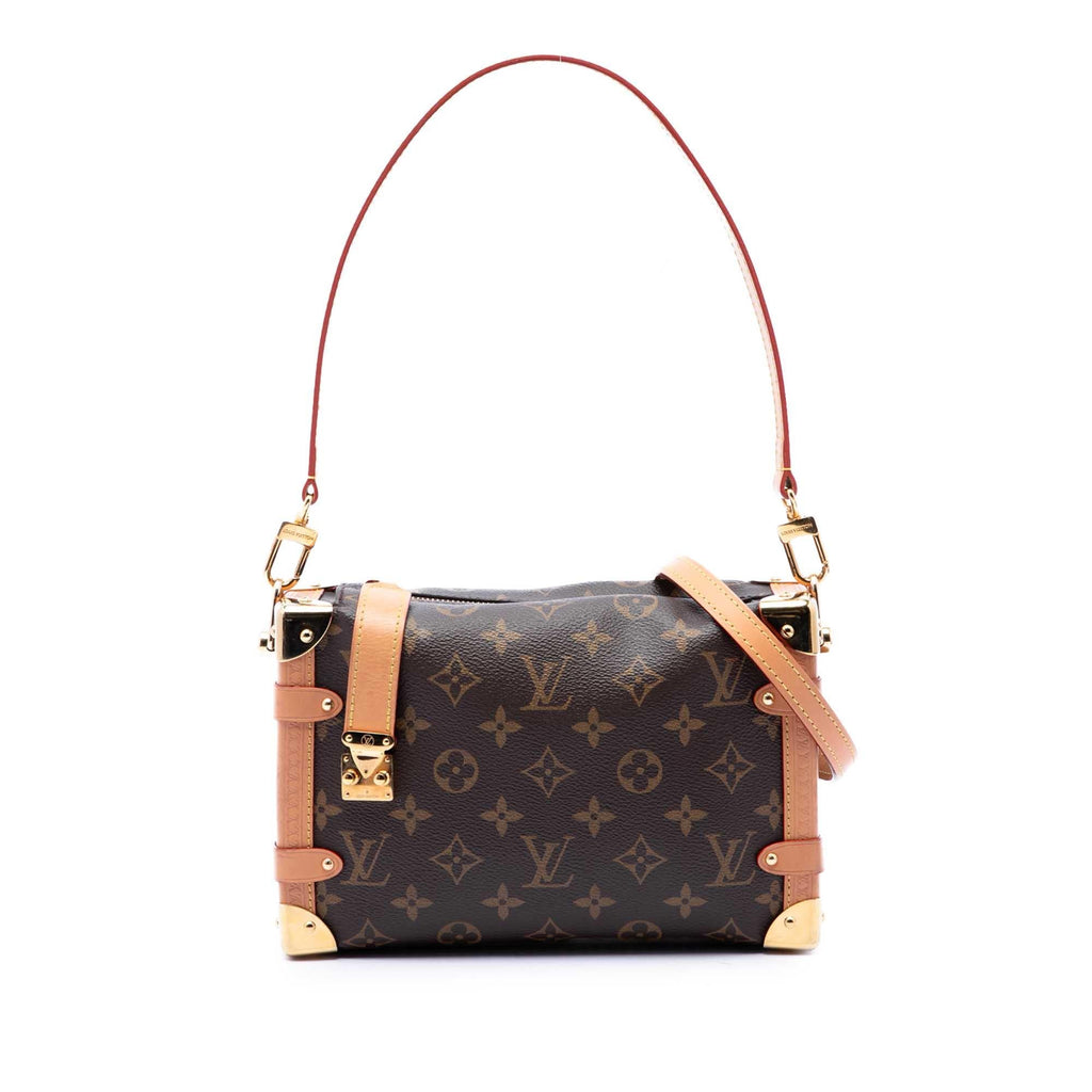 Louis Vuitton Monogram Side Trunk MM Satchel - Brown