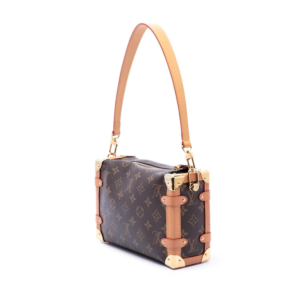 Louis Vuitton Monogram Side Trunk MM Satchel - Brown