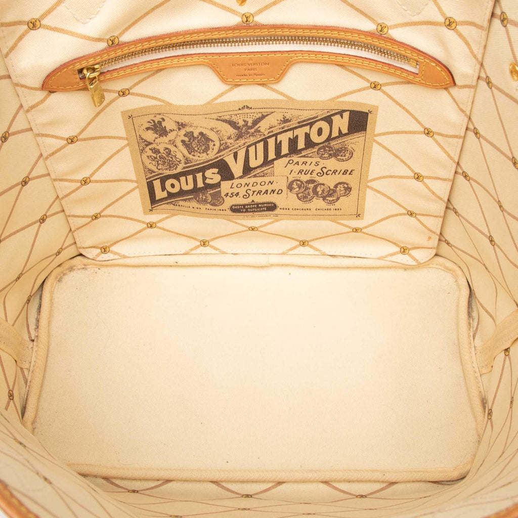 Louis Vuitton Monogram Summer Trunks Neverfull MM Tote Bag - Brown