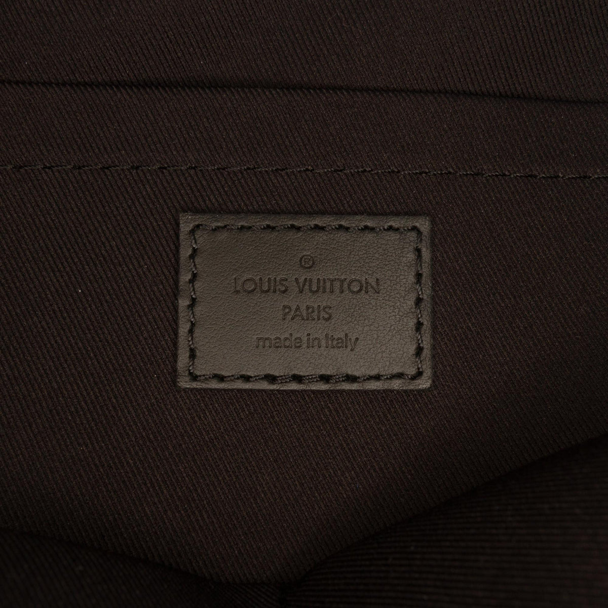 Louis Vuitton Monogram Taurillon Sac Plat 24H Satchel - Black