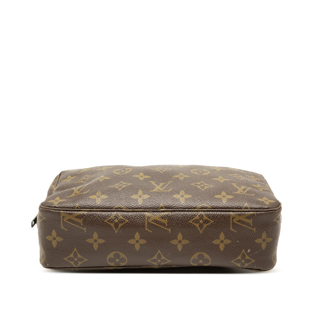 Louis Vuitton Monogram Trousse Toilette 23 Clutch - Brown