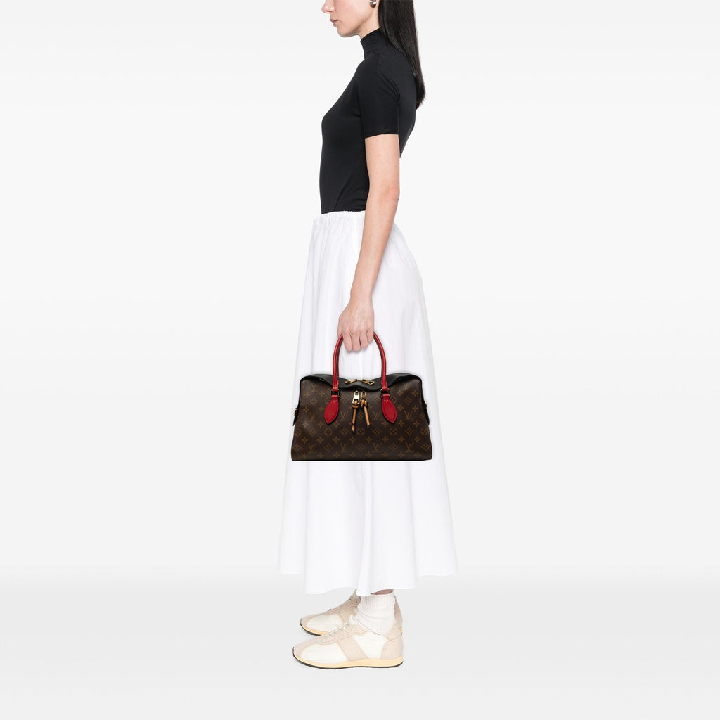 Louis Vuitton Monogram Tuileries Satchel - Brown/Red