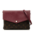 Louis Vuitton Monogram Twinset Crossbody Bag - Brown