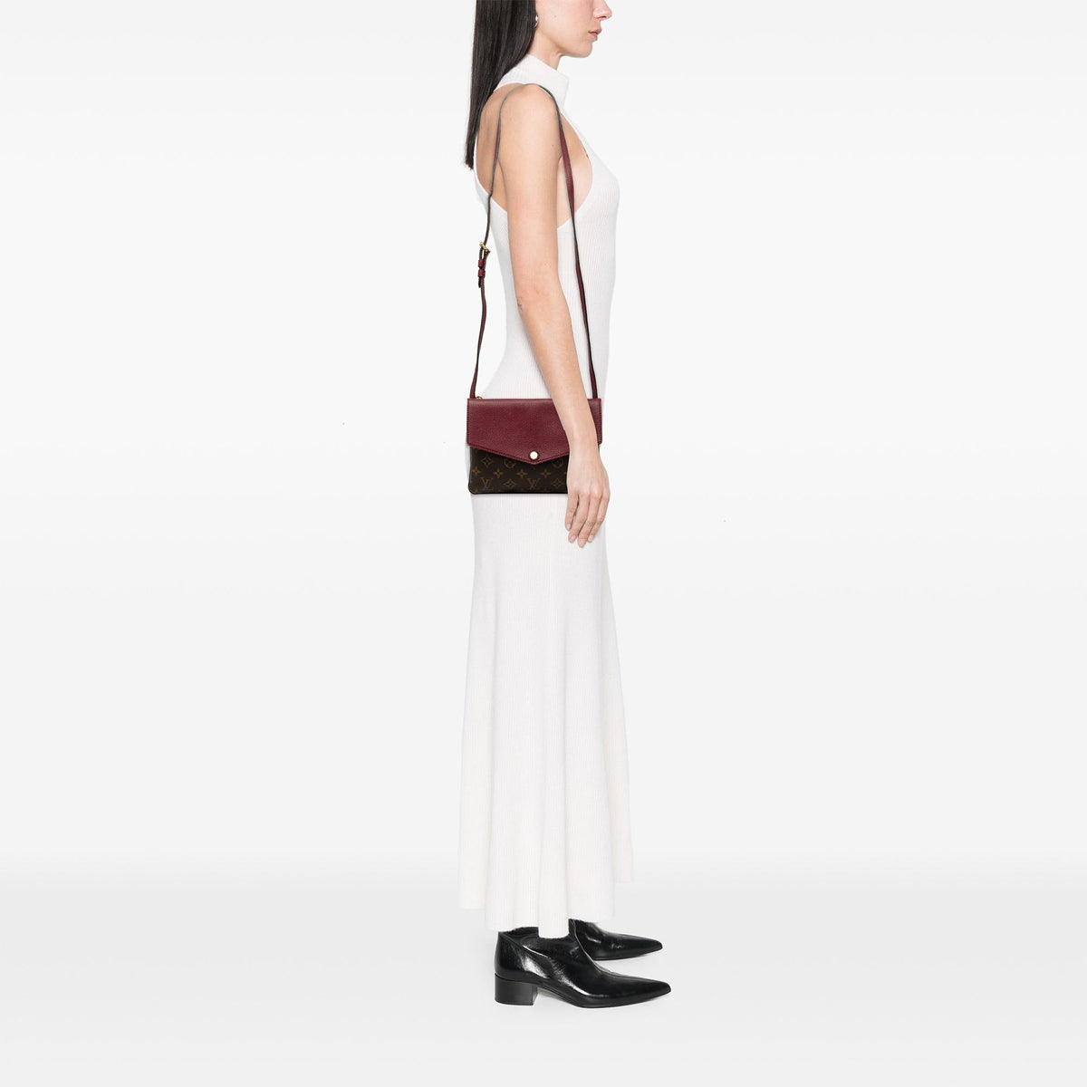 Louis Vuitton Monogram Twinset Crossbody Bag - Brown