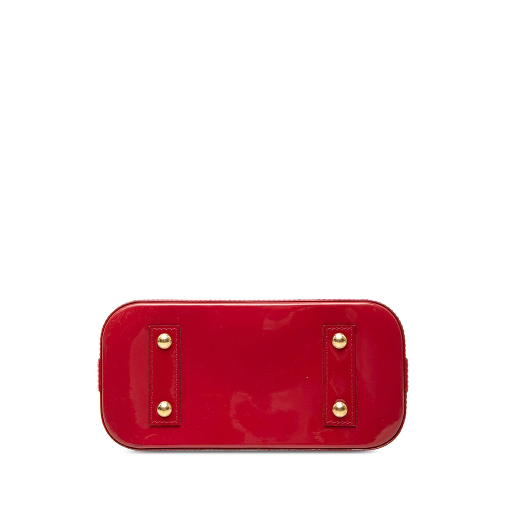 Louis Vuitton Monogram Vernis Alma BB Satchel - Pink