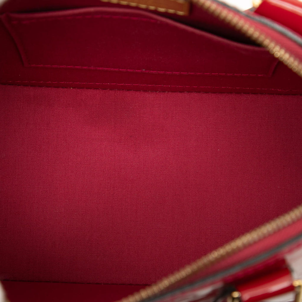 Louis Vuitton Monogram Vernis Alma BB Satchel - Pink