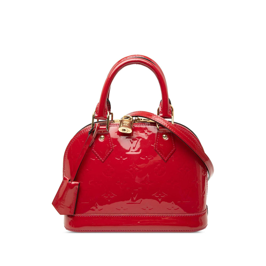 Louis Vuitton Monogram Vernis Alma BB Satchel - Pink