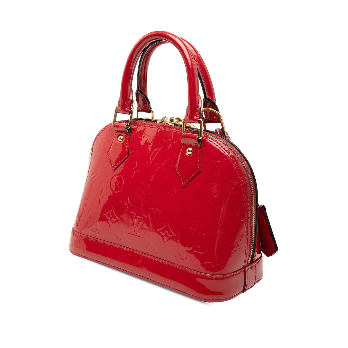 Louis Vuitton Monogram Vernis Alma BB Satchel - Pink