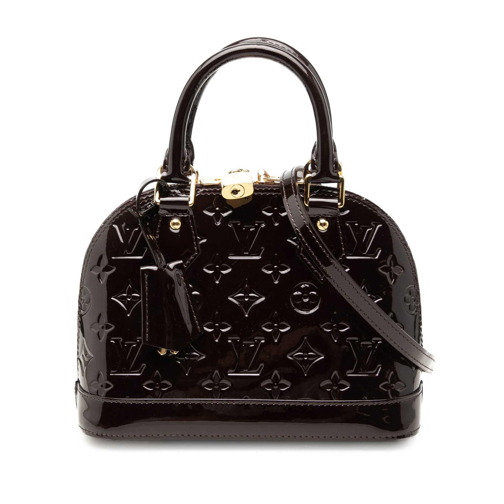 Louis Vuitton Monogram Vernis Alma BB Satchel - Purple