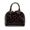 Louis Vuitton Monogram Vernis Alma BB Satchel - Purple