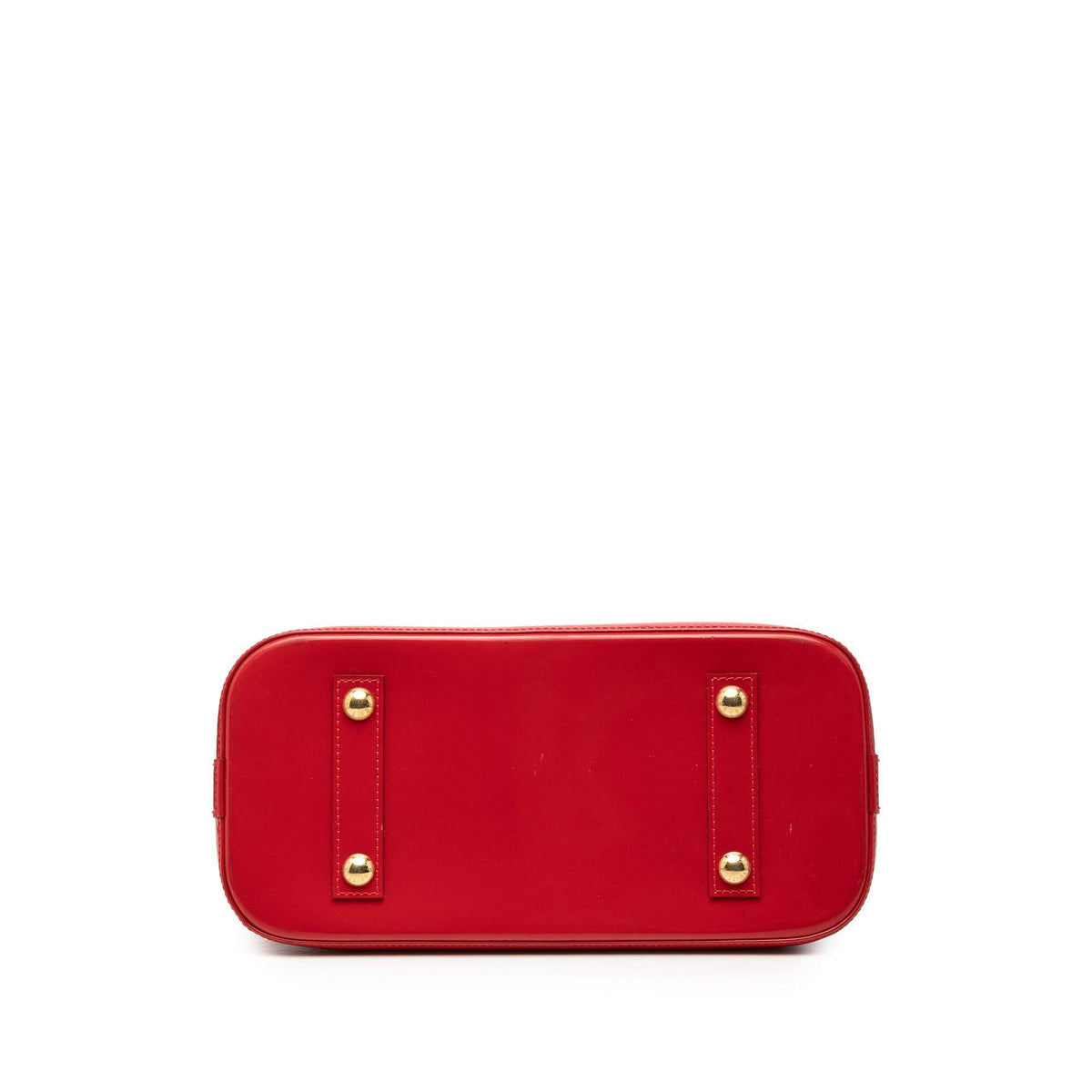 Louis Vuitton Monogram Vernis Alma PM Satchel - Red