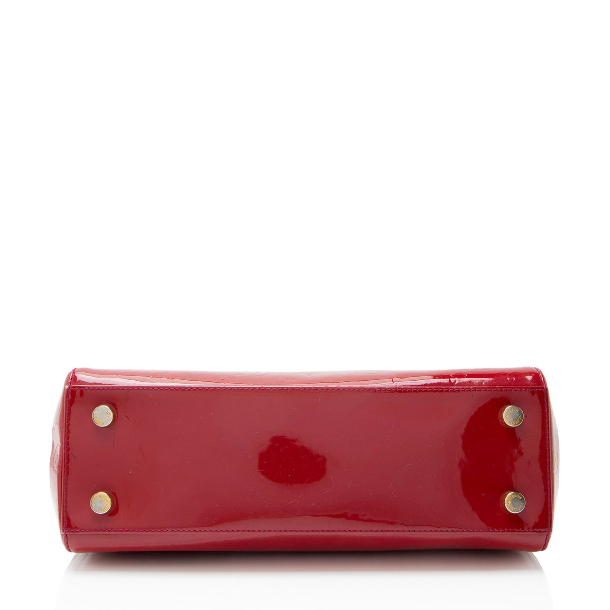 Louis Vuitton Monogram Vernis Brea MM Satchel - Red