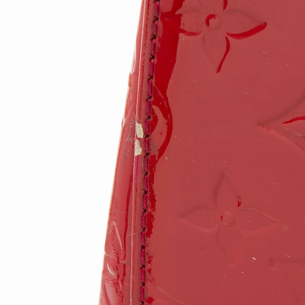 Louis Vuitton Monogram Vernis Brea MM Satchel - Red