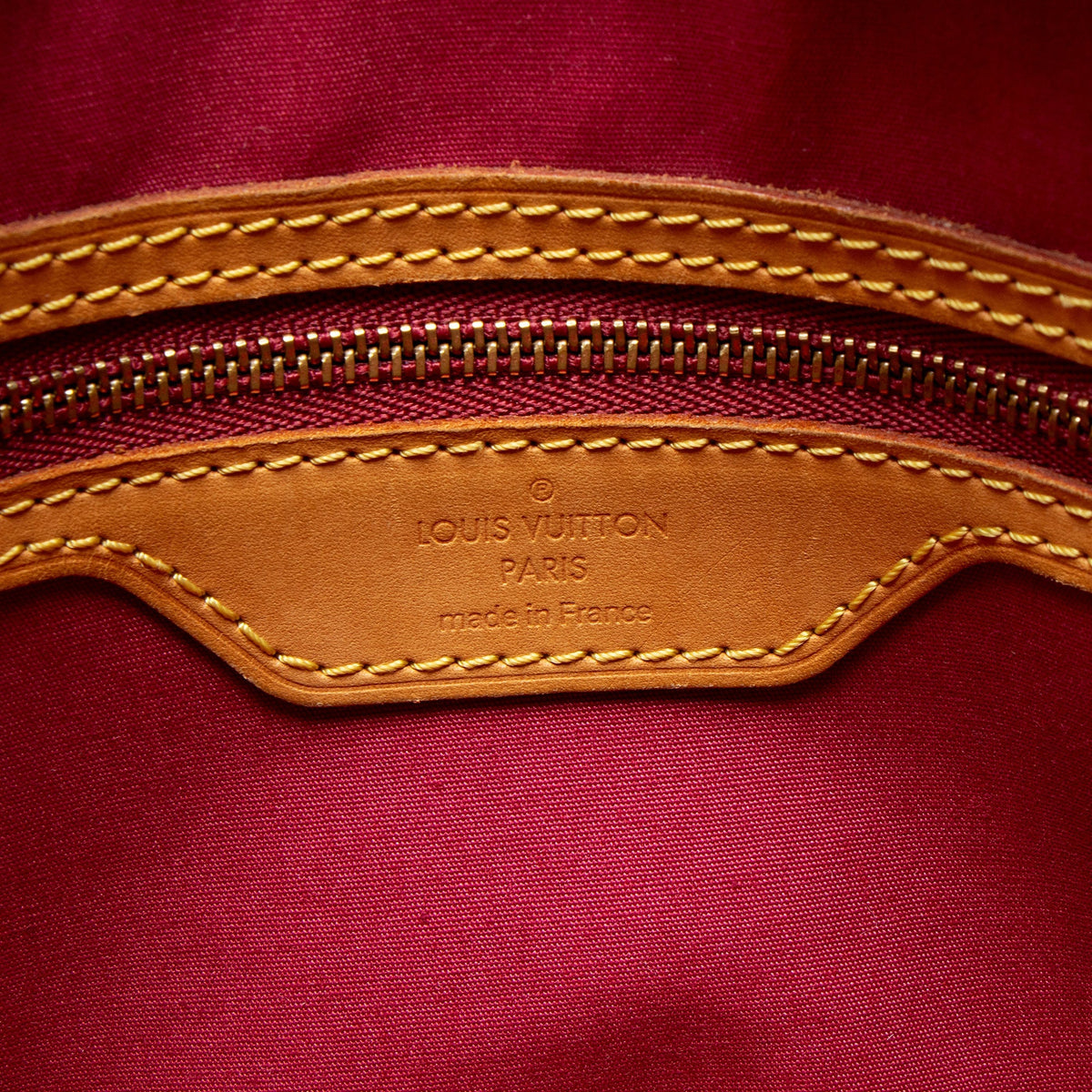 Louis Vuitton Monogram Vernis Brea MM Satchel - Red