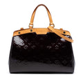 Louis Vuitton Monogram Vernis Brea MM Satchel - Purple