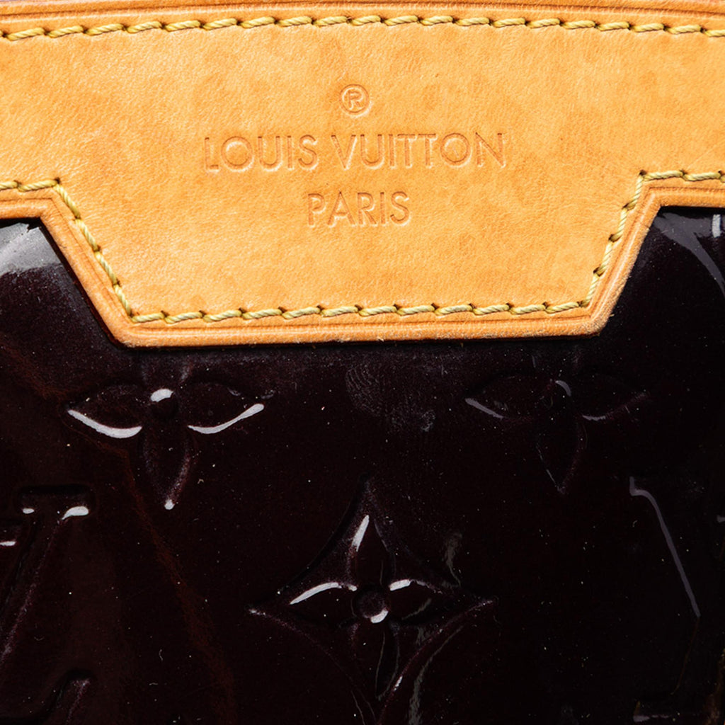 Louis Vuitton Monogram Vernis Brea MM Satchel - Purple