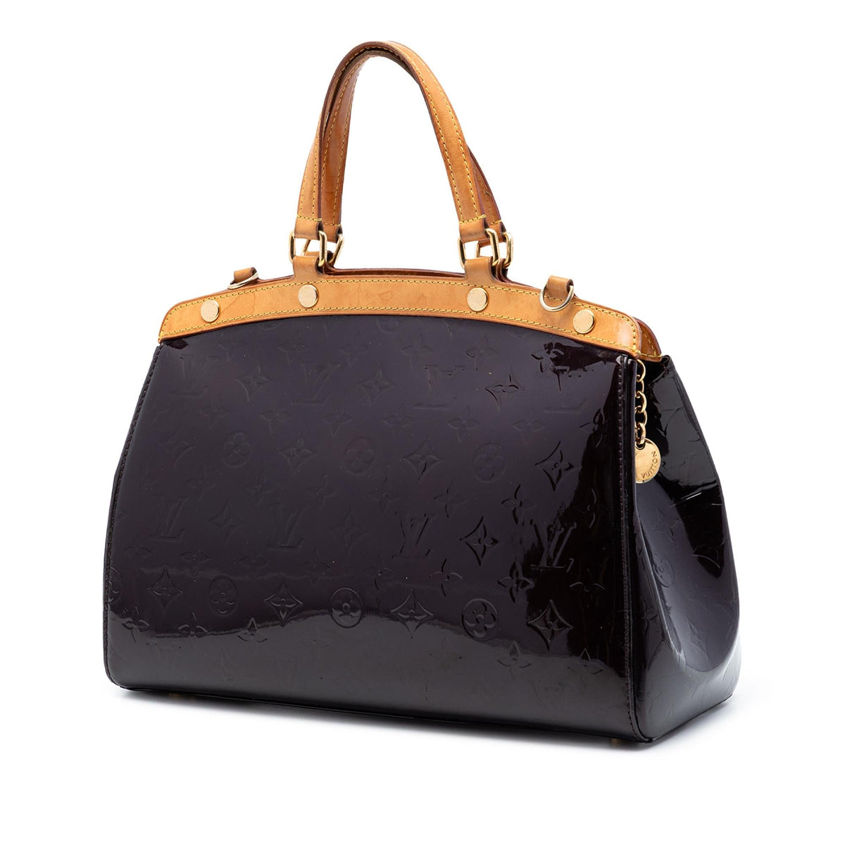 Louis Vuitton Monogram Vernis Brea MM Satchel - Purple