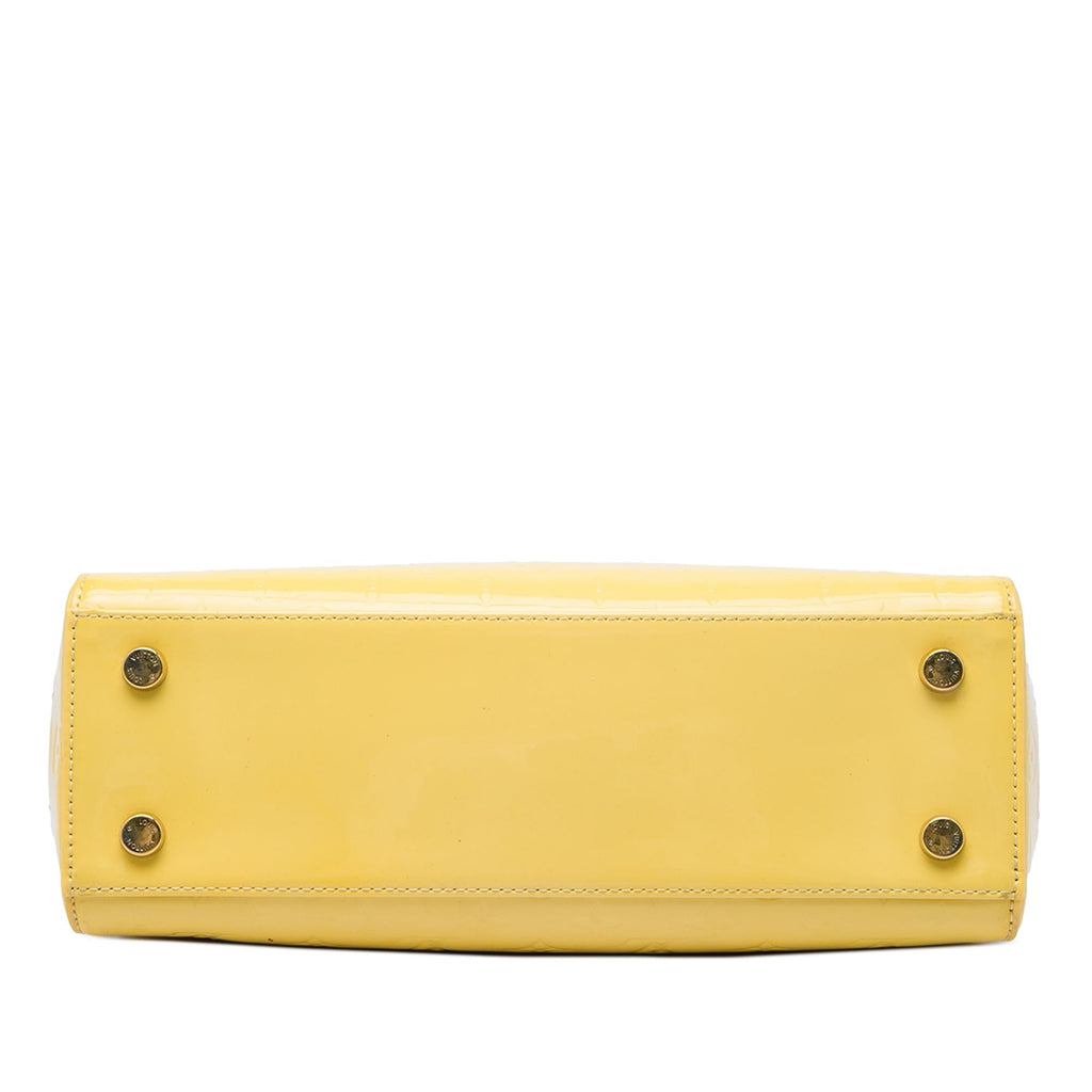 Louis Vuitton Monogram Vernis Brea MM Satchel - Yellow