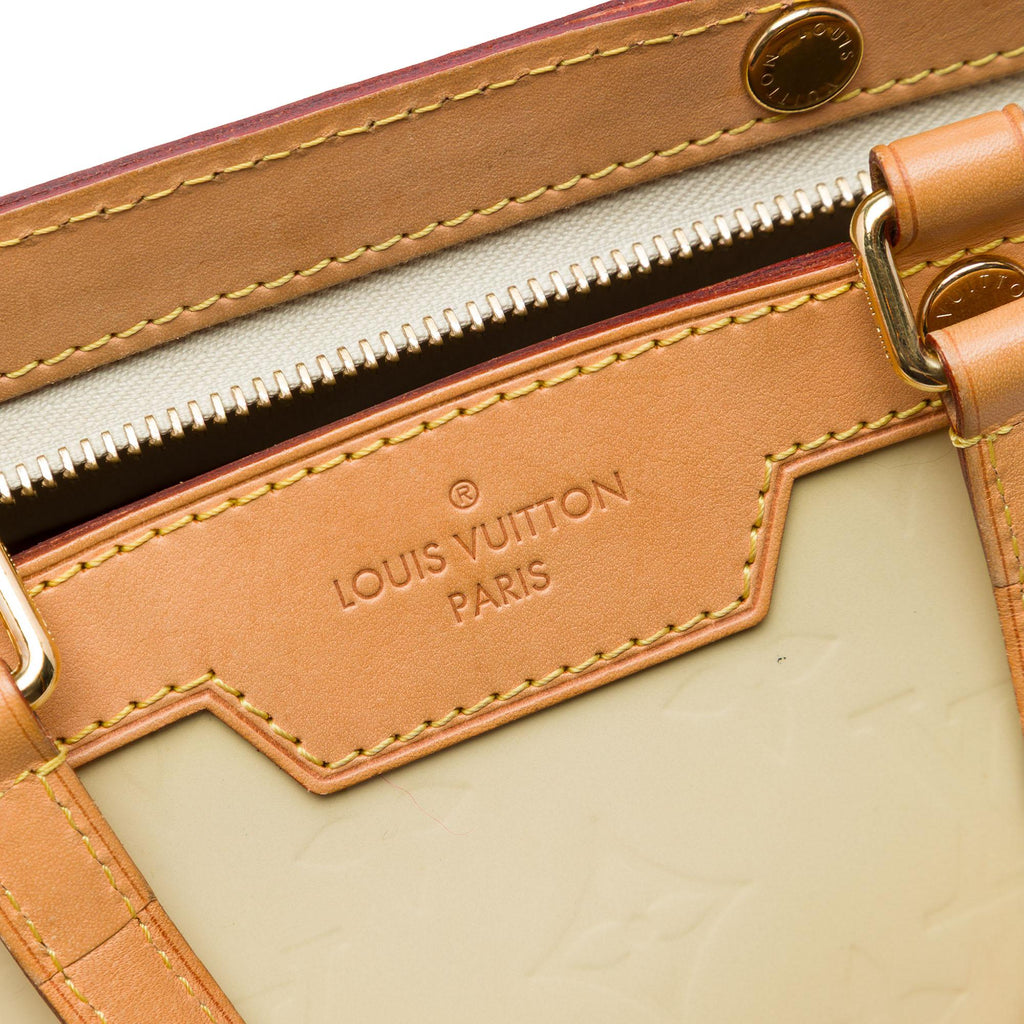 Louis Vuitton Monogram Vernis Brea MM Satchel - White