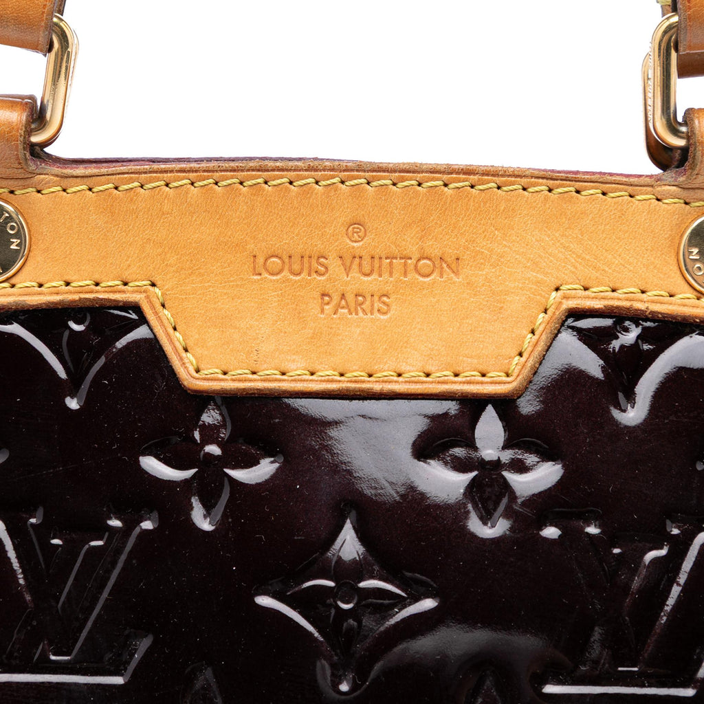 Louis Vuitton Monogram Vernis Brea PM Satchel - Purple