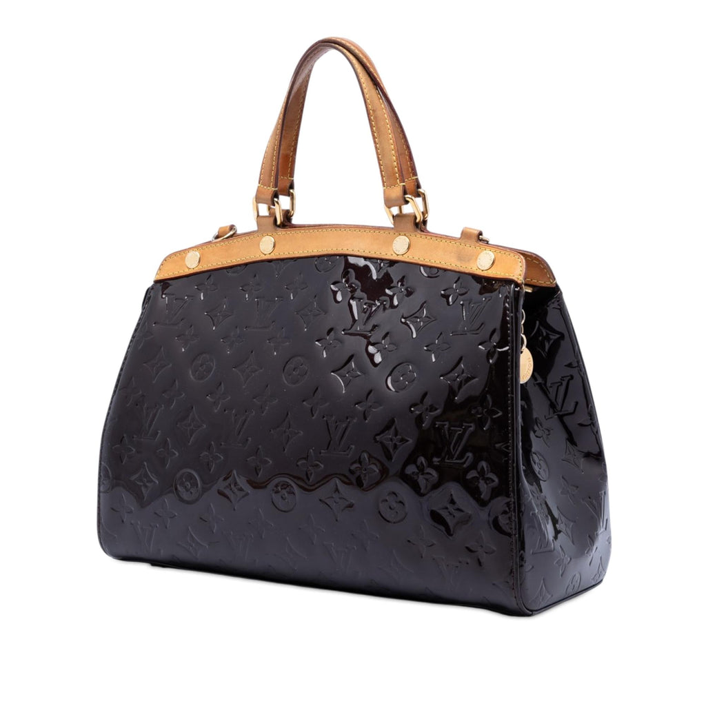Louis Vuitton Monogram Vernis Brea PM Satchel - Purple