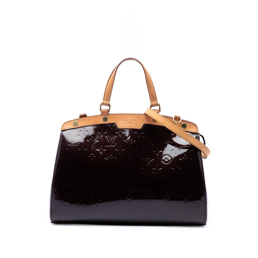 Louis Vuitton Monogram Vernis Brea PM Satchel - Purple
