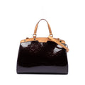 Louis Vuitton Monogram Vernis Brea PM Satchel - Purple