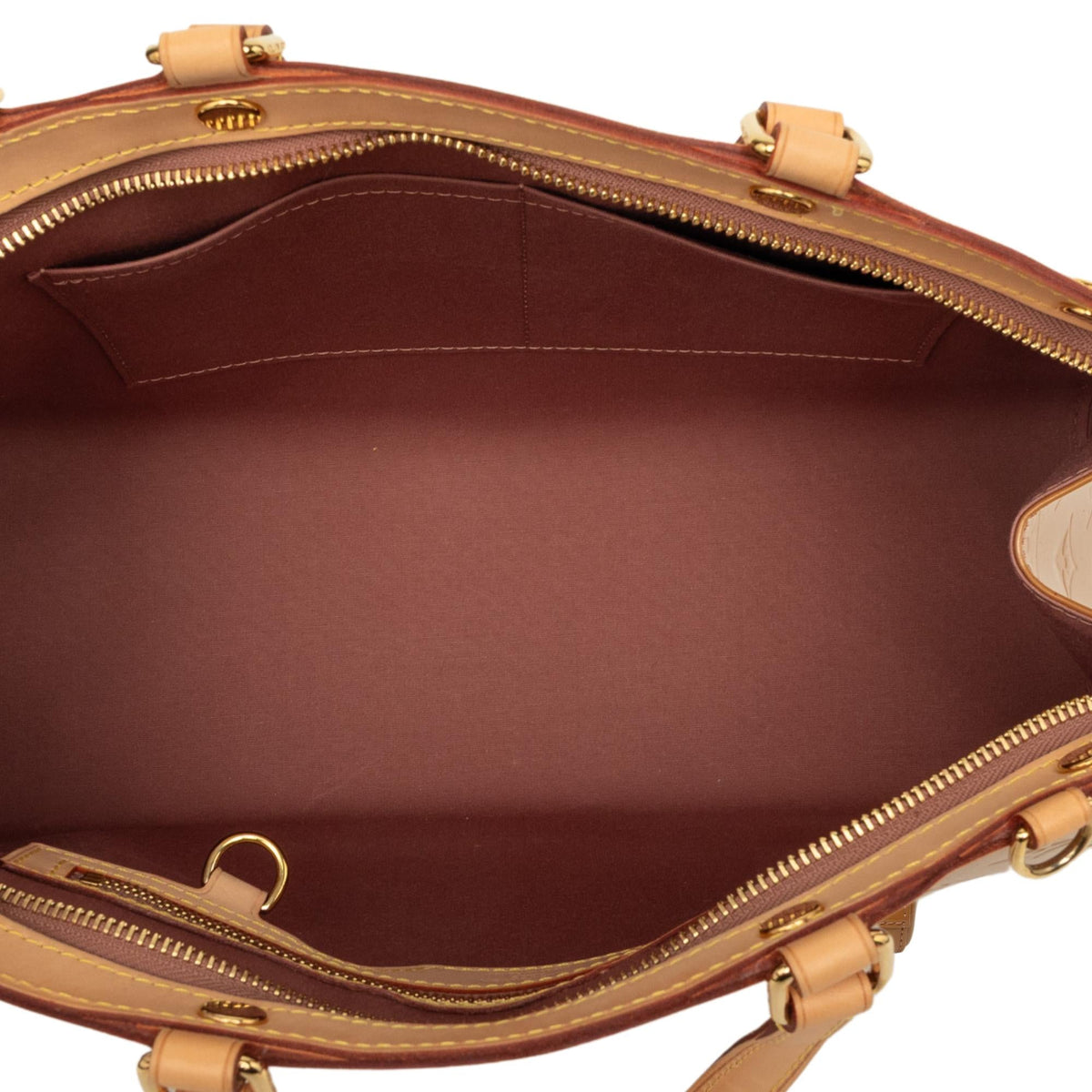 Louis Vuitton Monogram Vernis Brea Satchel - Beige