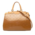 Louis Vuitton Monogram Vernis Brea Satchel - Beige