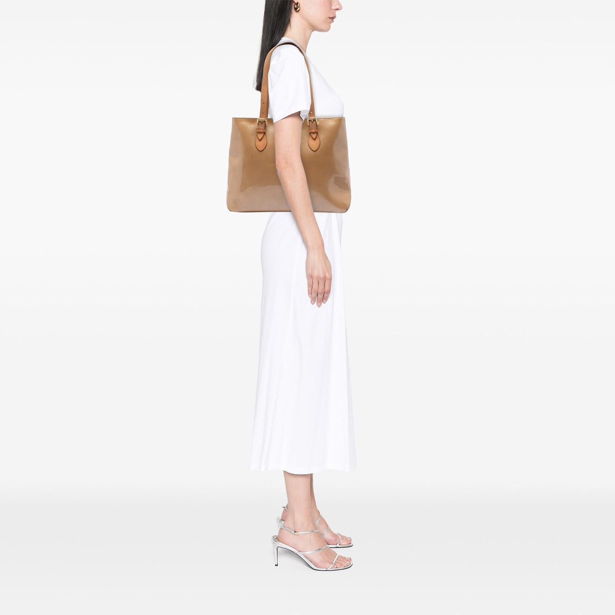 Louis Vuitton Monogram Vernis Brentwood Tote Bag - Brown