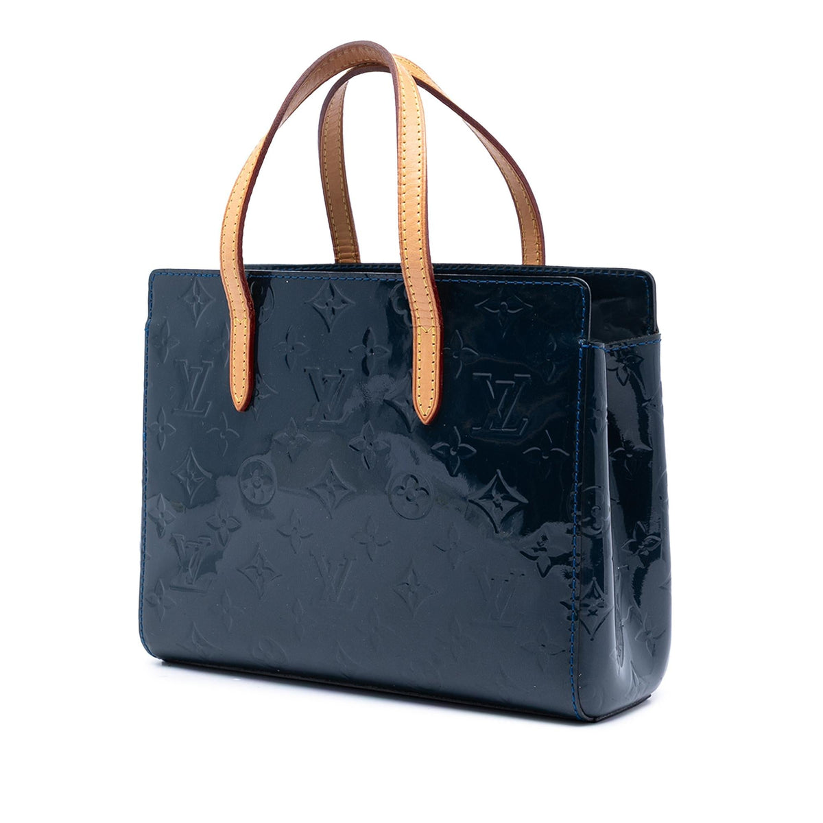 Louis Vuitton Monogram Vernis Catalina BB Satchel - Blue