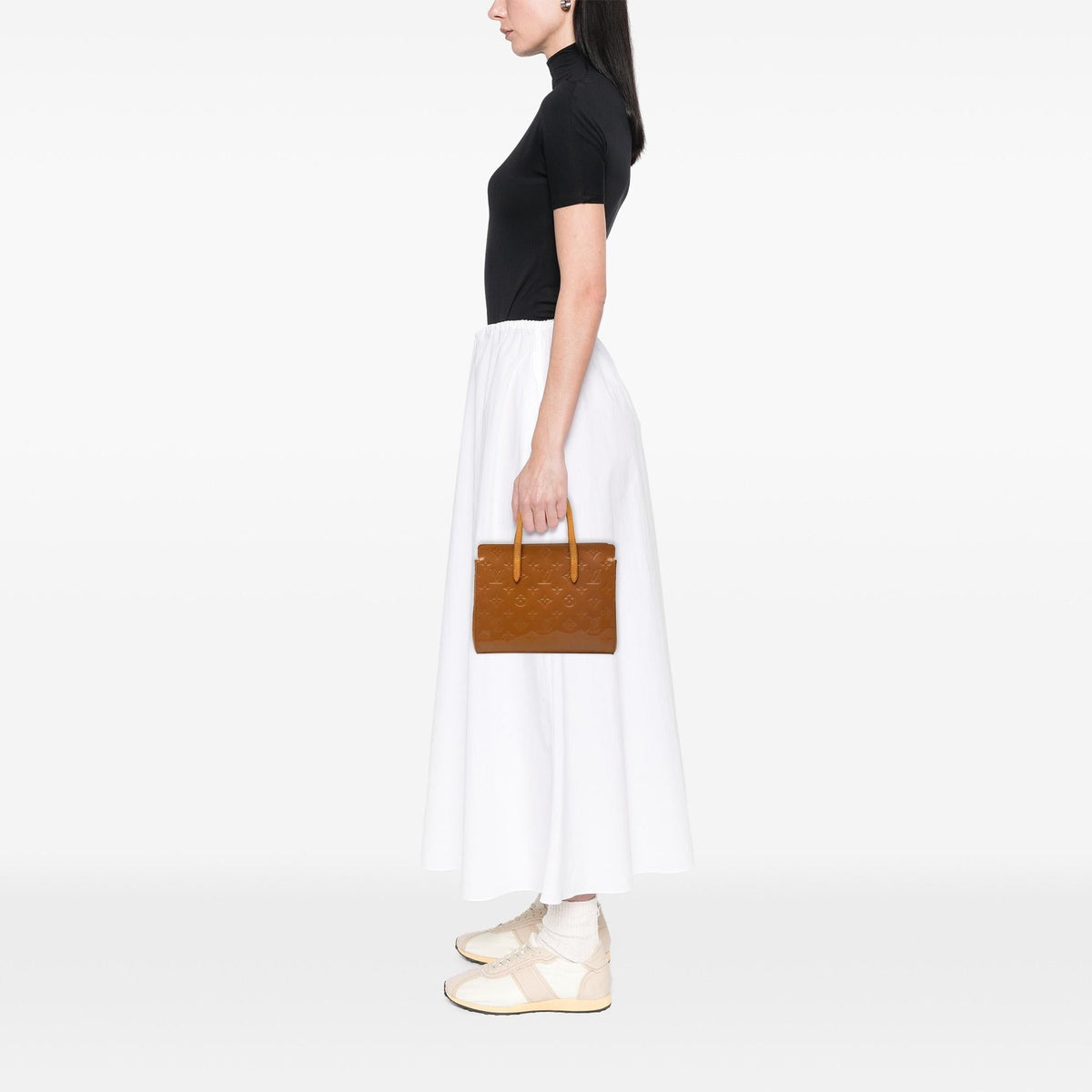 Louis Vuitton Monogram Vernis Catalina BB Satchel - Brown