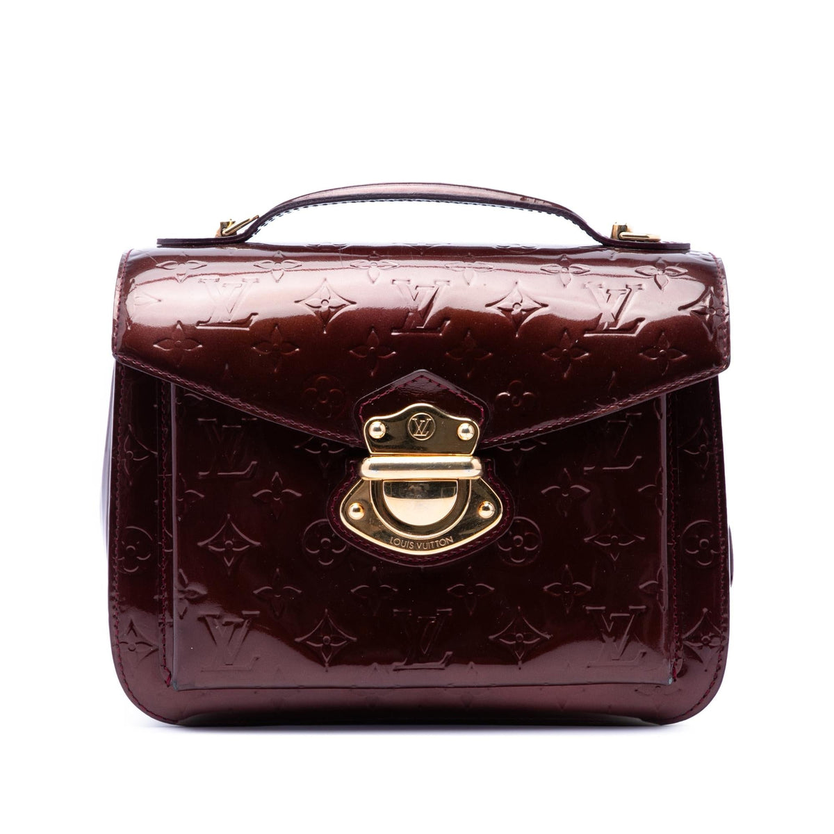 Louis Vuitton Monogram Vernis Mirada Satchel - Red