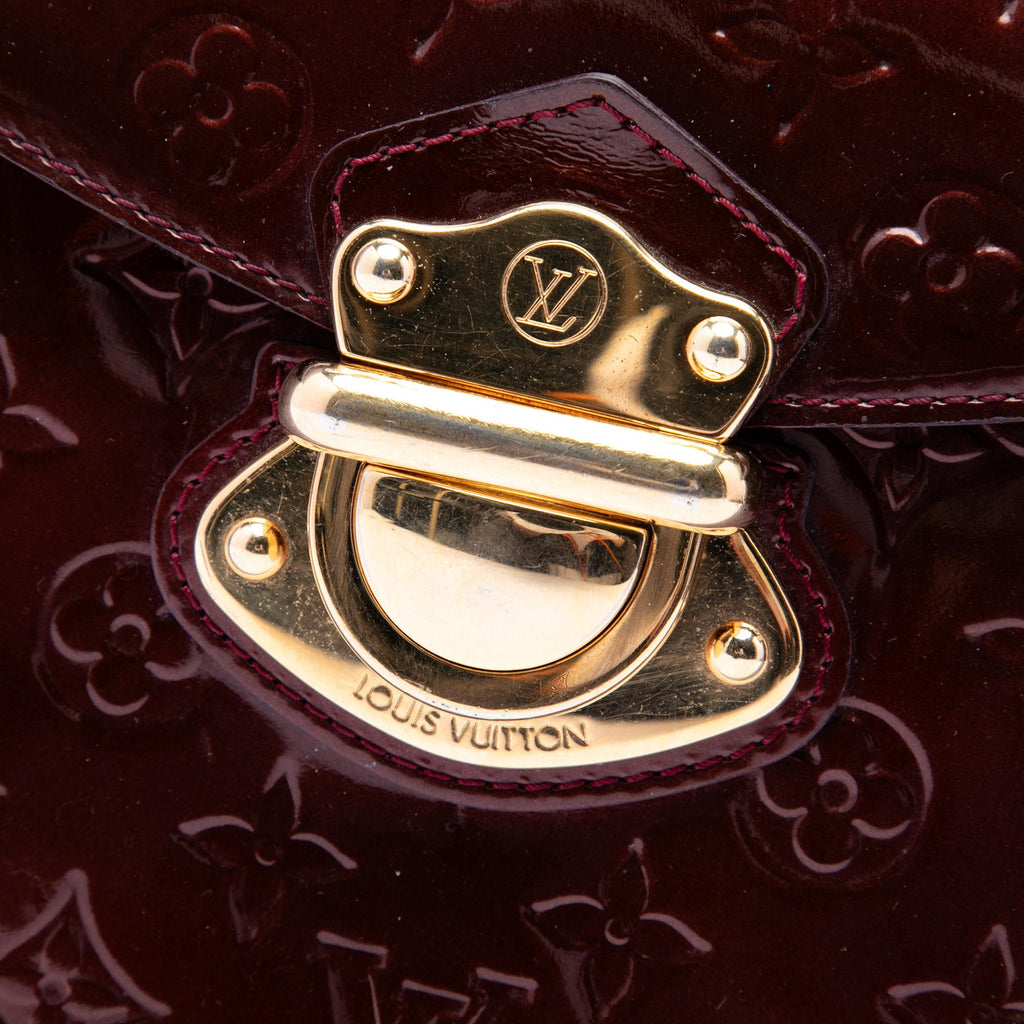 Louis Vuitton Monogram Vernis Mirada Satchel - Red