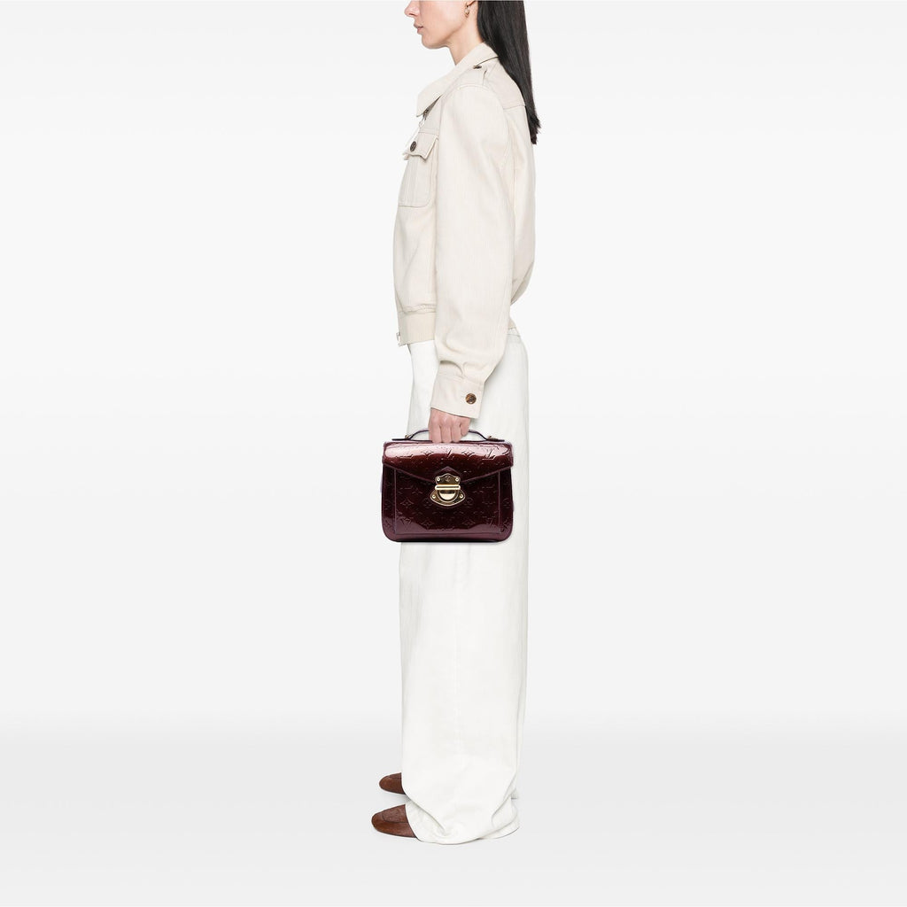Louis Vuitton Monogram Vernis Mirada Satchel - Red