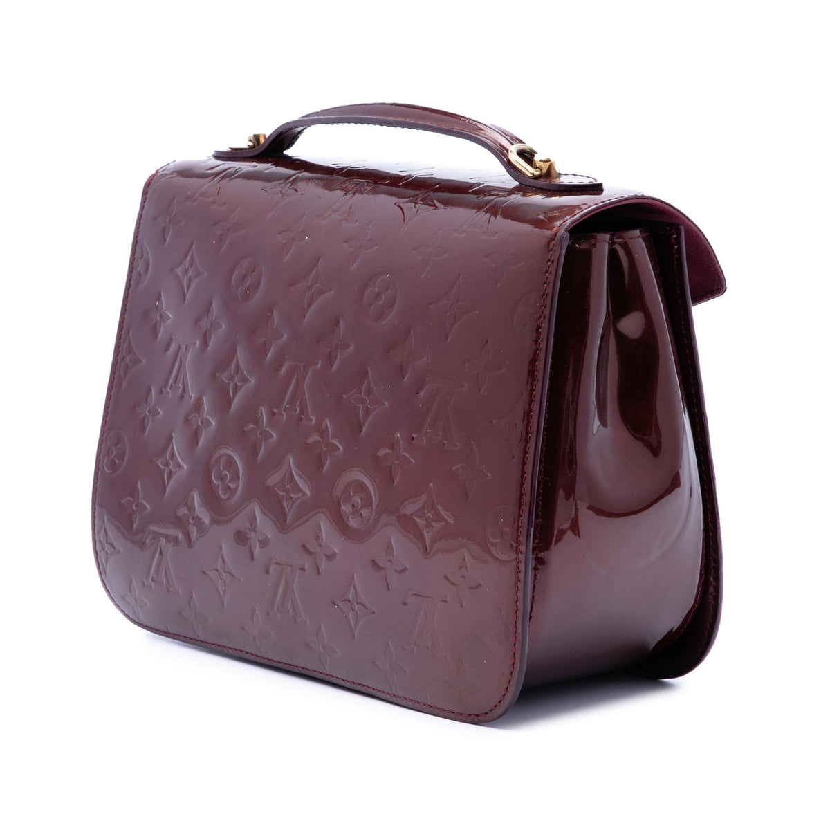 Louis Vuitton Monogram Vernis Mirada Satchel - Red
