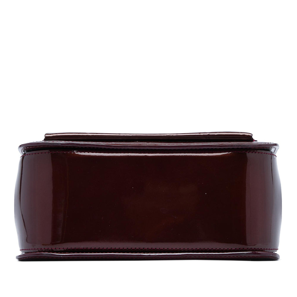 Louis Vuitton Monogram Vernis Miranda Satchel - Red