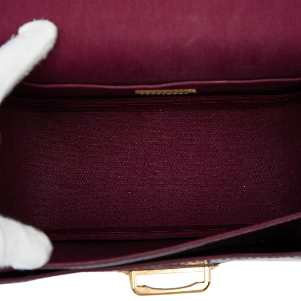 Louis Vuitton Monogram Vernis Miranda Satchel - Red