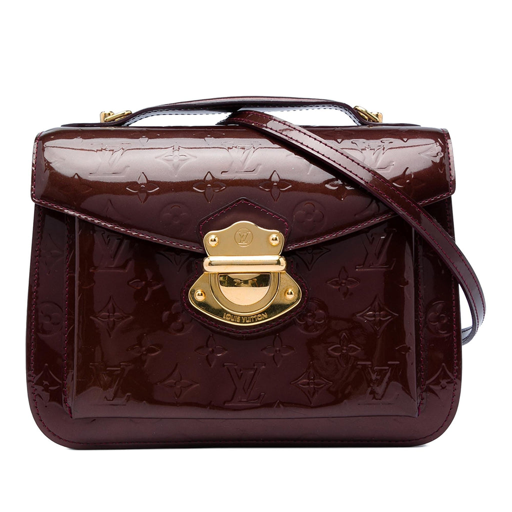 Louis Vuitton Monogram Vernis Miranda Satchel - Red