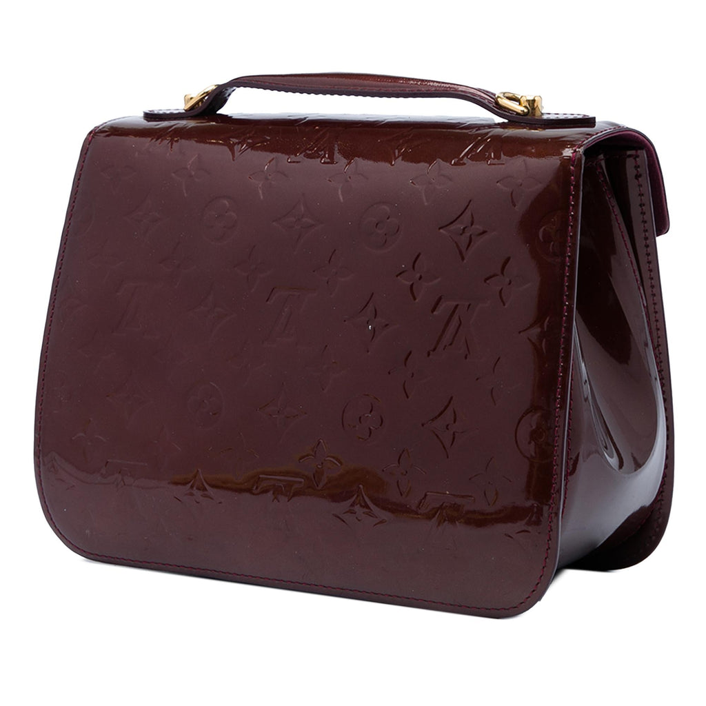 Louis Vuitton Monogram Vernis Miranda Satchel - Red