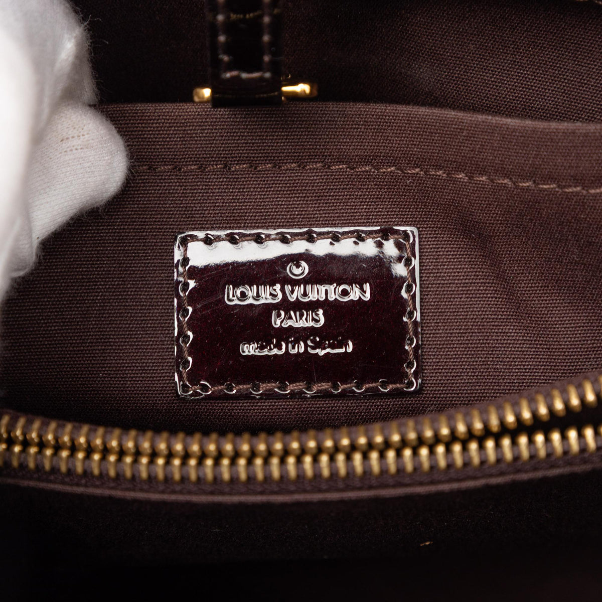 Louis Vuitton Monogram Vernis Montaigne BB Satchel - Purple
