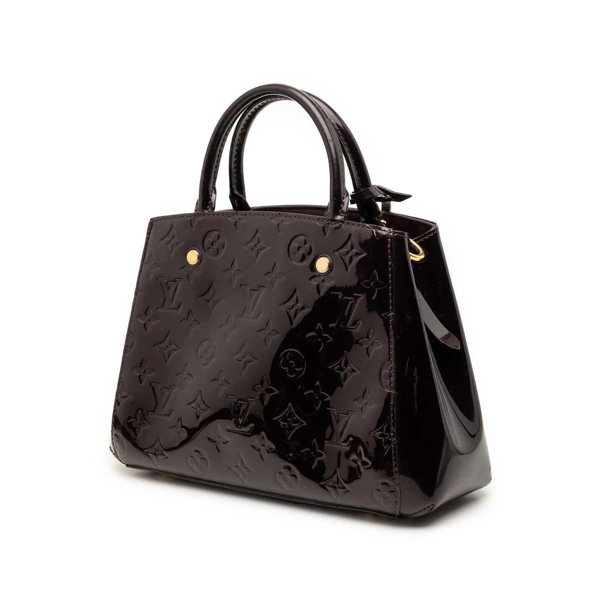 Louis Vuitton Monogram Vernis Montaigne BB Satchel - Purple