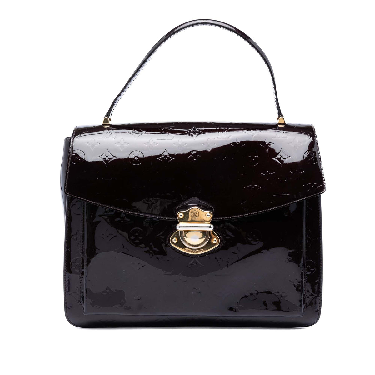 Louis Vuitton Monogram Vernis Romaine Satchel - Purple